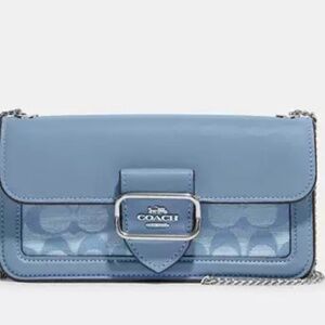 COACH Morgan Shoulder Bag In Signature Chambray